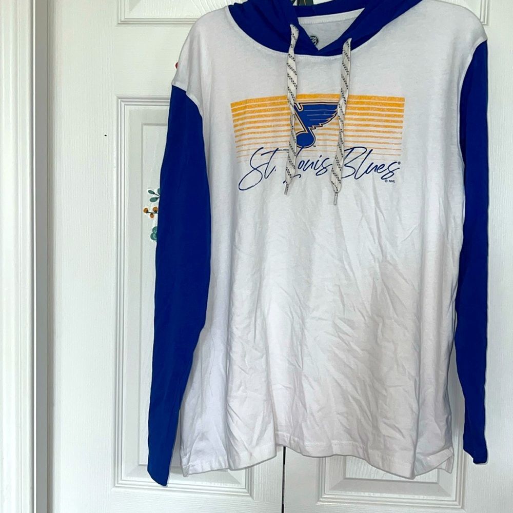 NHL ST LOUIS BLUES hoodie 100% organic cotton NWT L